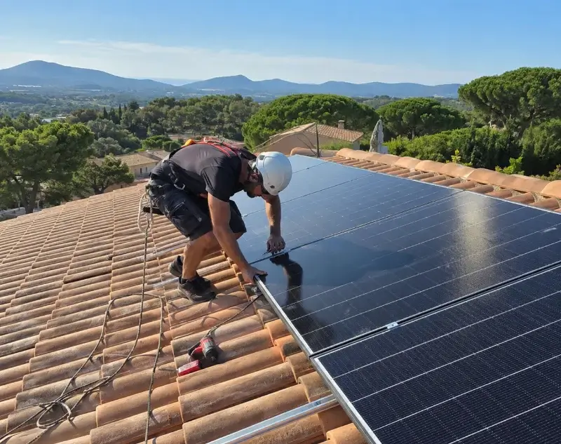 Installateur panneaux solaires Vailhauquès — pose photovoltaïque sur toiture