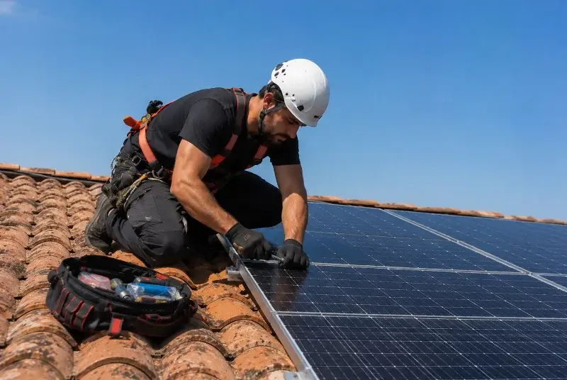 Maintenance et monitoring de panneaux solaires à Vailhauquès