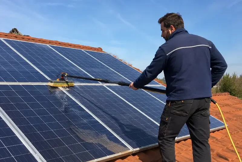 Nettoyage et entretien de panneaux solaires à Vailhauquès